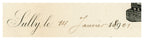 Close-up of handwritten French business correspondence dated January 1901