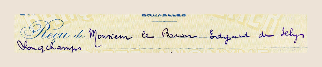 1925 Belgian Industrial Research Letter & Banque d’Outremer Receipt – Selys Longchamps Archive