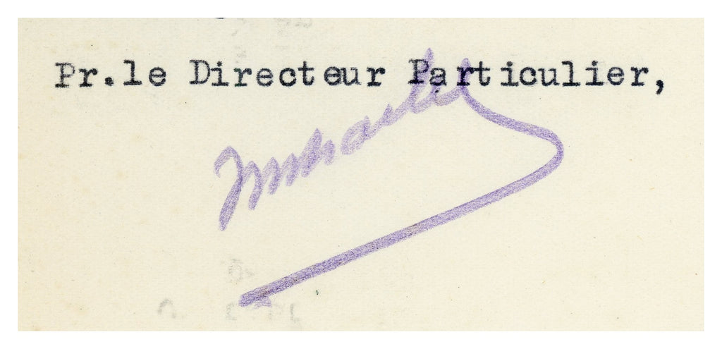 1931 Citroën Automobile Insurance Letter – Selys Longchamps Archive