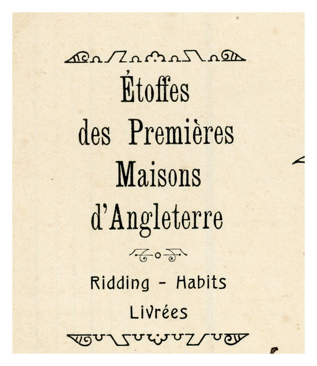 1919 English Tailor Invoice from Spa – P. Slangen – Selys Longchamps Archive