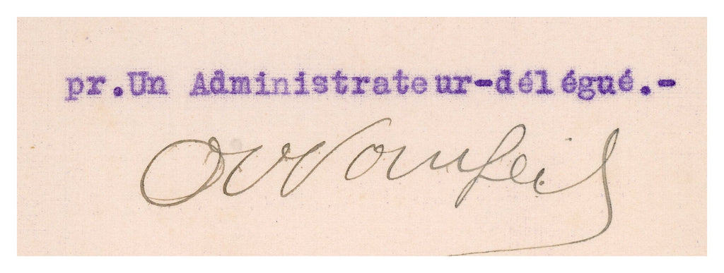 1920 Géonafte Geological & Petroleum Company Letter – Selys Longchamps Archive