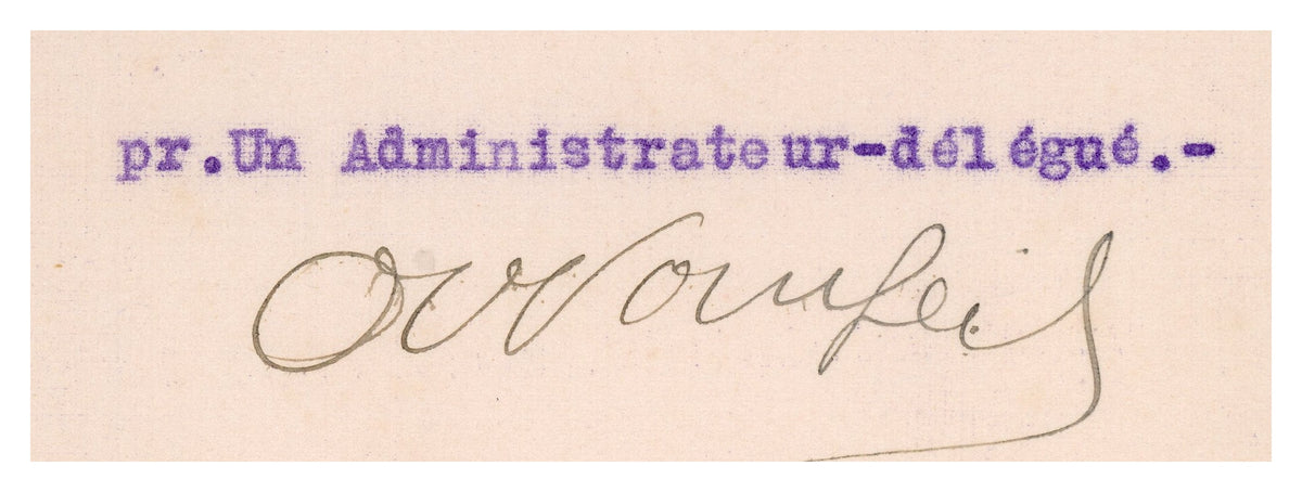 1920 Géonafte Geological & Petroleum Company Letter – Selys Longchamps Archive