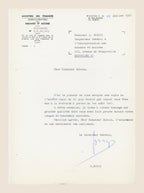 Official 11 July 1967 letter from G Buyse honouring Alexis Dubois at the end of his Belgian customs career