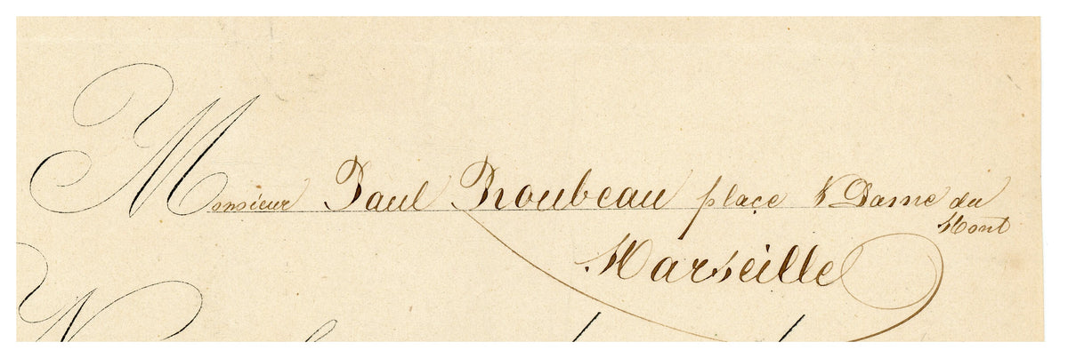 Handwritten commercial correspondence from J. Zacherl & Cie, Paris 1869