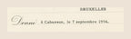 1. Detail of Alexis Dubois Order of the Oak Crown diploma showing Cabasson and the date 7 September 1954