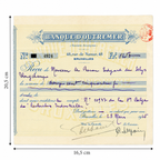 1925 Belgian Industrial Research Letter & Banque d’Outremer Receipt – Selys Longchamps Archive