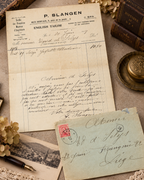 1919 English Tailor Invoice from Spa – P. Slangen – Selys Longchamps Archive