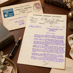 1921 Electrical Installation Letter & Philips Envelope – Selys Longchamps Archive