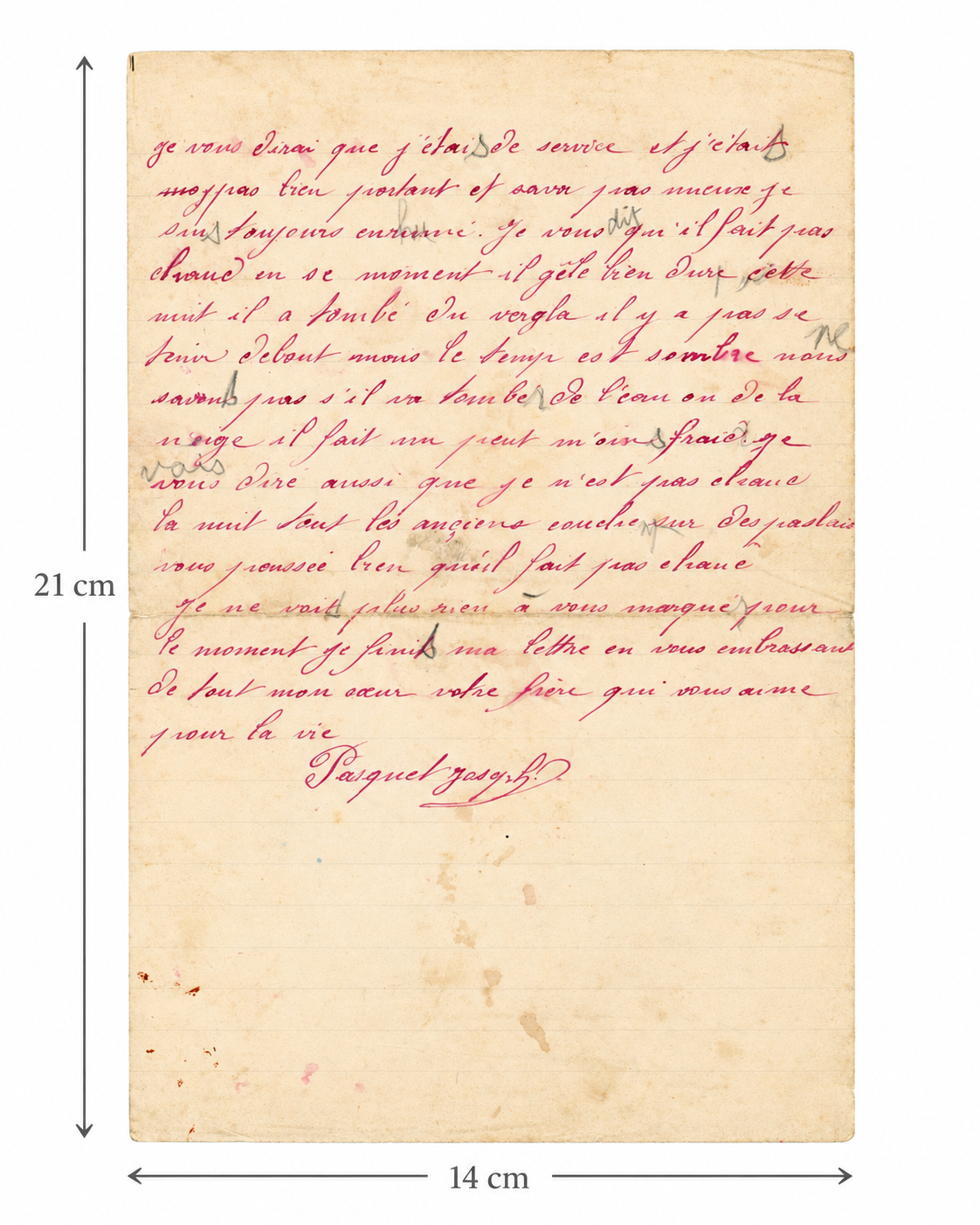 1905 French Soldier Letter – Fontainebleau – Illustrated Military Stationery