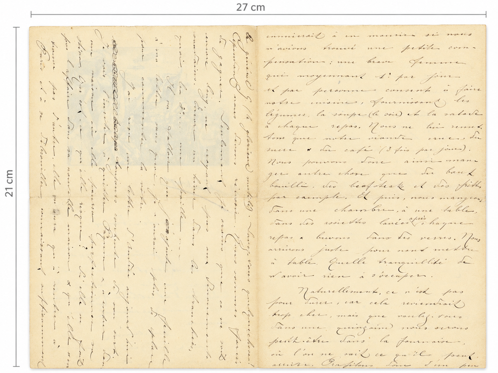 1915 French WWI Soldier Letter – Byrrh Advertising Stationery
