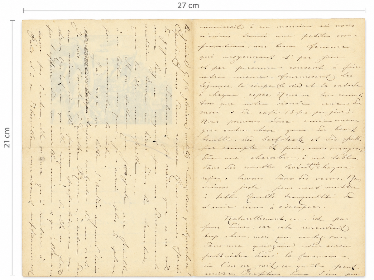1915 French WWI Soldier Letter – Byrrh Advertising Stationery