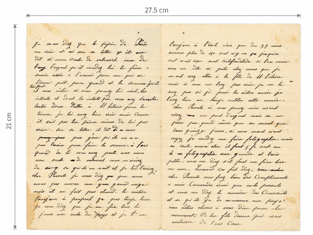 1902 French Soldier Letter from Nancy – Illustrated Military Stationery