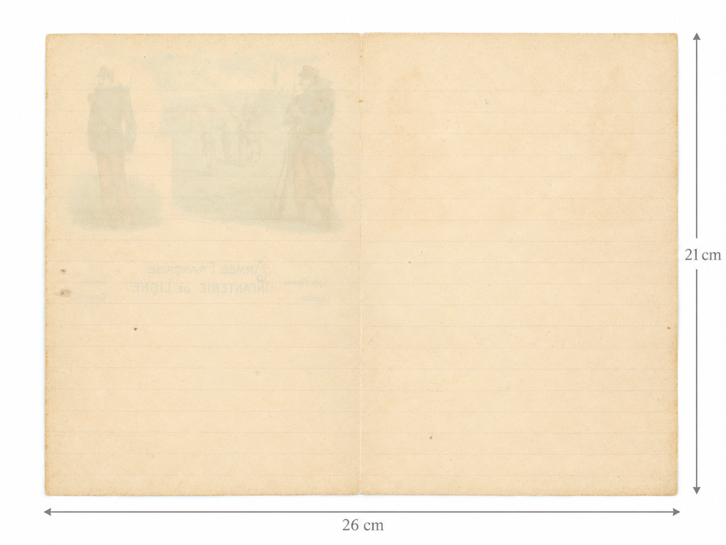 French Military Stationery – 6th Line Infantry – Künzli Frères Paris