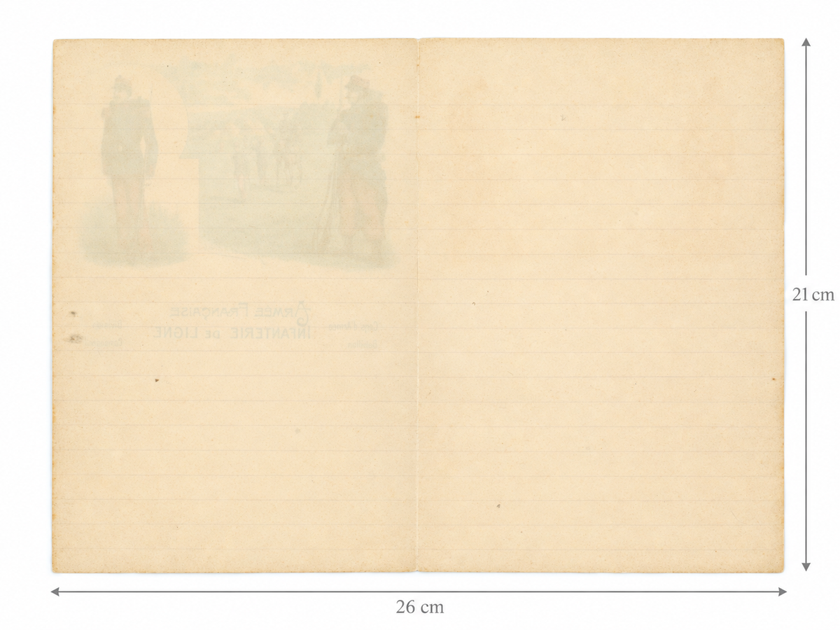 French Military Stationery – 6th Line Infantry – Künzli Frères Paris