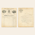 1869 J. Zacherl & Cie French tea invoice and business letter from Paris