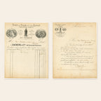 1869 J. Zacherl & Cie French tea invoice and business letter from Paris