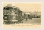 Paris Vécu – Steam Tramways at the Rond-Point de l’Étoile – Antique French Postcard